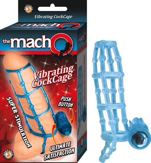 Macho Vibrating Cockcage Blue