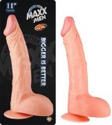 Maxx Men 11 inches Curved Dong Flesh