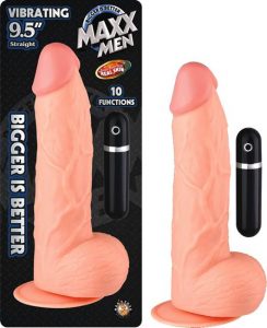 Maxx Men 9.5 inches Straight Dong Flesh Vibrating