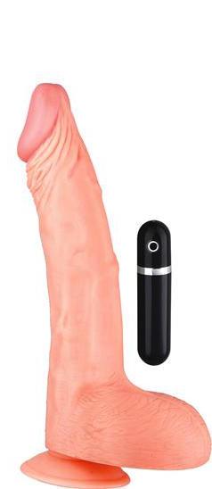 Maxx Men 11 inches Curved Dong Flesh Vibrating