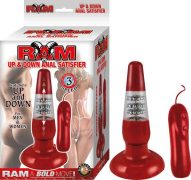 Ram Up And Down Anal Satisfier Red Butt Plug