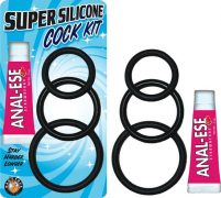 Super Silicone Cock Kit Black