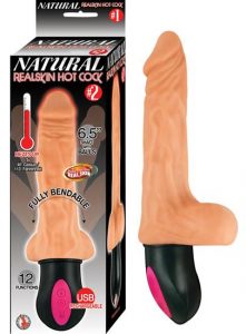 Natural Realskin Hot Cock #2 6.5 inches Beige