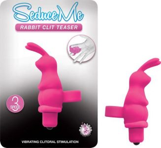 Seduce Me Rabbit Clitoral Teaser Pink Finger Vibrator