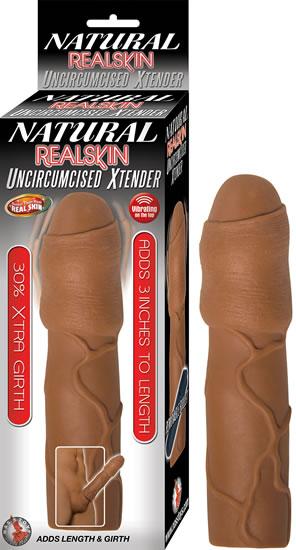 Natural Realskin Uncircumcised Xtender Brown
