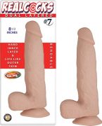 Real Cocks Dual Layered #7 Beige 8.5 inches Dildo