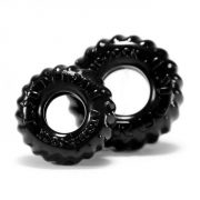 Oxballs Truckt 2 Piece Cock Ring Set Black