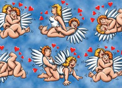 Cupid Angels Gift Wrap Paper