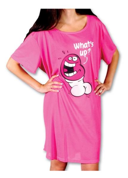 Pecker Sleepshirt Pink O/S