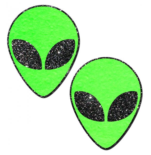Alien Neon Green Pasties O/S