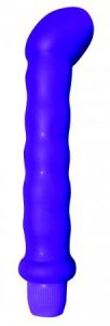 Neon Ribbed G-Spot Vibrator Purple