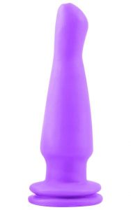Neon Vibrating Butt Plug Purple