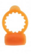 Neon Vibrating C Ring - Orange