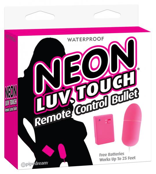 Neon Luv Touch Remote Control Bullet Pink