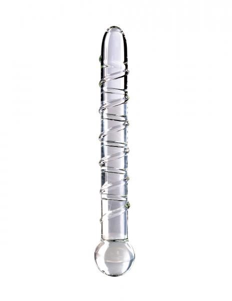 Icicles No.1 Hand Blown Glass Massager - Clear