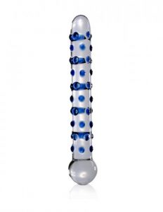 Icicles No 50 Glass Massagers Blue Nubs