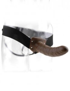 Fetish Fantasy 8 inches Hollow Strap On Brown