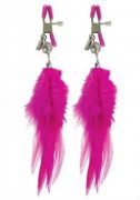 Fancy Feather Nipple Clamps
