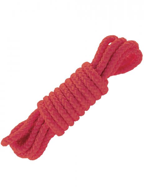 Fetish Fantasy Mini Silk Rope Red 6 feet