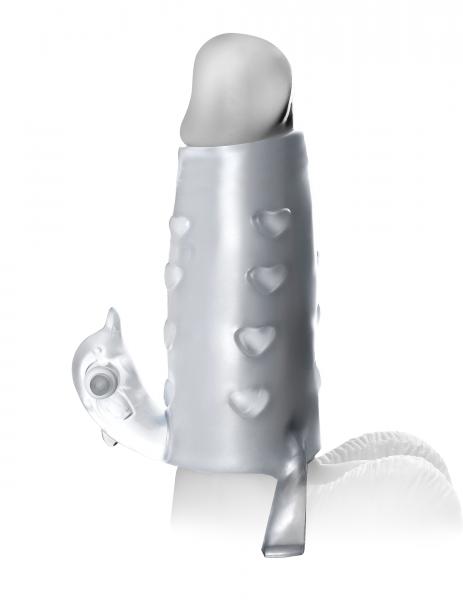 Deluxe Vibrating Penis Enhancer - Clear