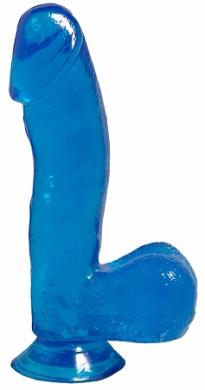 Basix Blue 6.5in Dong W/ Suction Cup