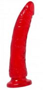 Basix Dong Slim 7 inches Suction Cup Red