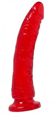 Basix Dong Slim 7 inches Suction Cup Red