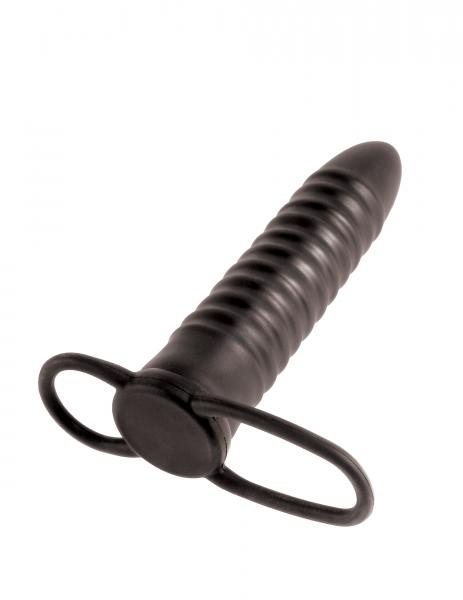 Ribbed Double Trouble C Ring Black