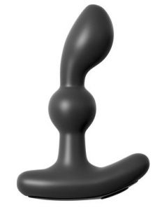 P Motion Silicone Rechargeable Prostate Probe Massager - Black