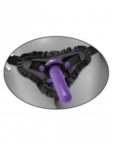 Dillio Purple Fancy Fit Harness Black O/S
