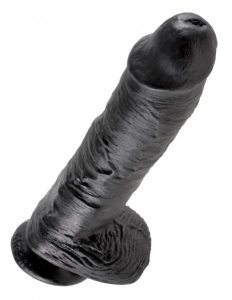 King Cock 10 Inches Cock Balls Black