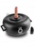 King Cock Vibrating Inflatable Hot Seat Black