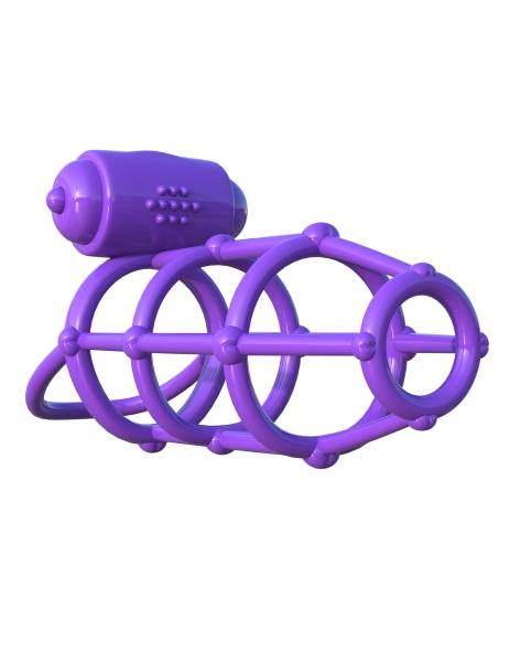 Fantasy C-Ringz Climax Cage Purple