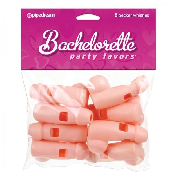 Bachelorette Party Pecker Whistles - 8pc.