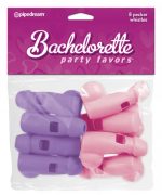 Bachelorette Party Favors Pecker Whistles 8 Pack