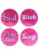 Bachelorette Party Stickers 4 Count