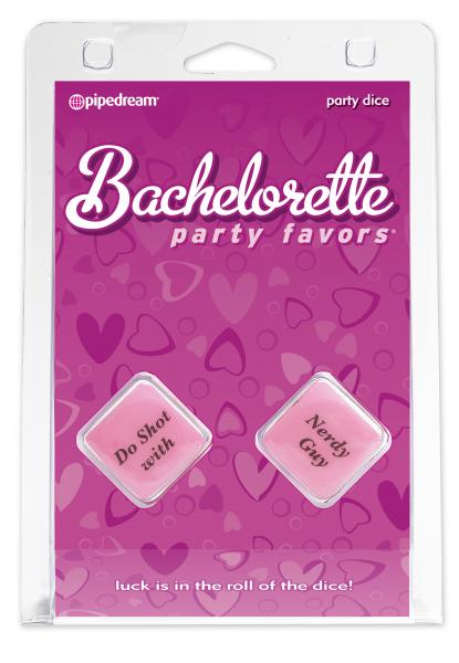Bachelorette Party Favors Party Dice Pink
