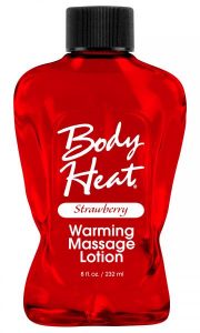 Body Heat Warming Massage Lotion Strawberry 8oz