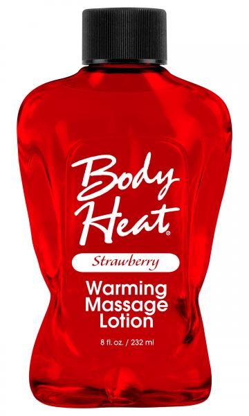 Body Heat Warming Massage Lotion Strawberry 8oz