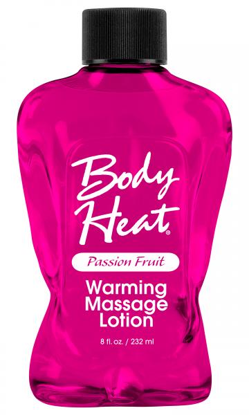 Body Heat Warming Massage Lotion Passion Fruit 8oz
