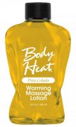 Body Heat Warming Massage Lotion Pina Colada 8oz