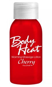 Body Heat Warming Massage Lotion Cherry 1oz