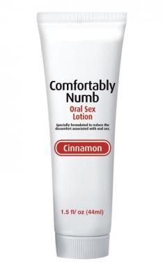Comfortably Numb Oral Sex Lotion Cinnamon 1.5oz