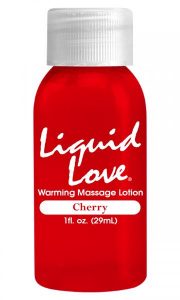 Liquid Love Warming Massage Lotion Cherry 1oz