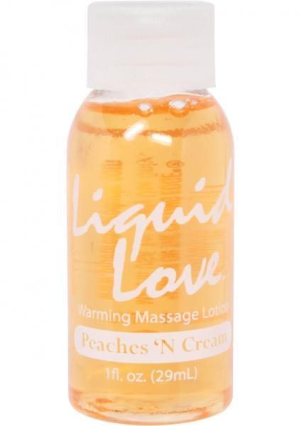 Liquid Love Warming Massage Lotion Peaches N Cream 1oz