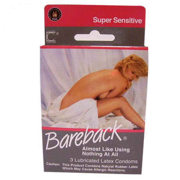 Contempo Bareback Latex Condoms 3 Pack