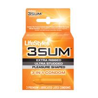 Lifestyles 3sum 3 Latex Condom Pack