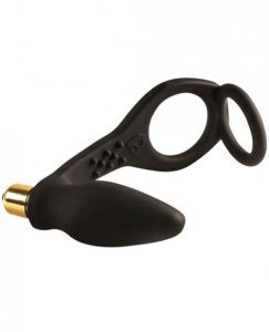 RO-Zen Black C Ring W/Vibrating Prostrate Probe