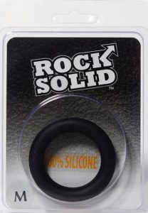 Rock Solid Silicone Black C Ring Medium