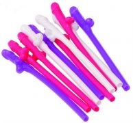 Risque Penis Straws 10 Pack